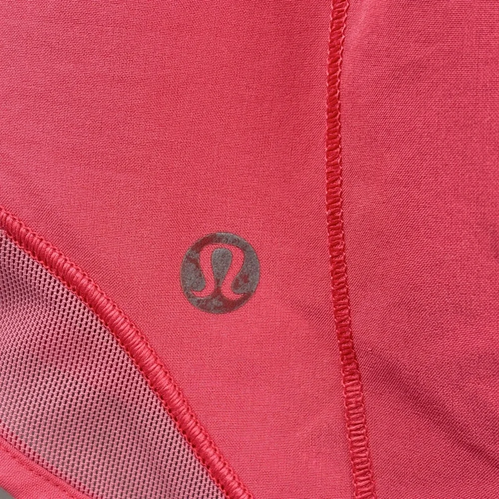 Lululemon Shorts Womens 4 Pink Lined Mesh Running Athletic Hotty Hot Low Rise